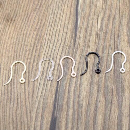 50pcs/lo 12x15mm Hypoallergenic Plastic DIY Earring Findings Accessories Earrings Hooks Clasps for Jewelry Making Earwire