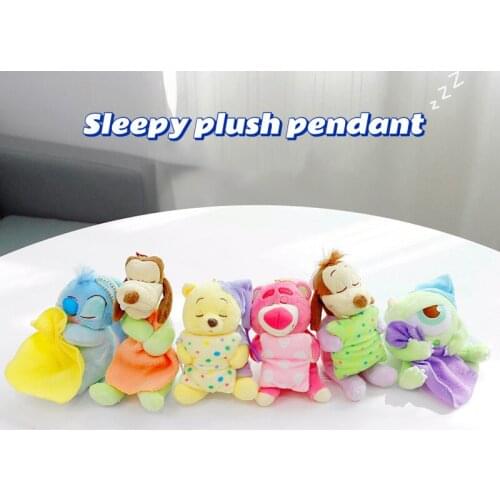 2021new Anime Plush Dolls Pajamas Series Pendant Kawaii Stitched Pooh Bear stuffed Toys Cartoon Animal Toys Childrens Gifts