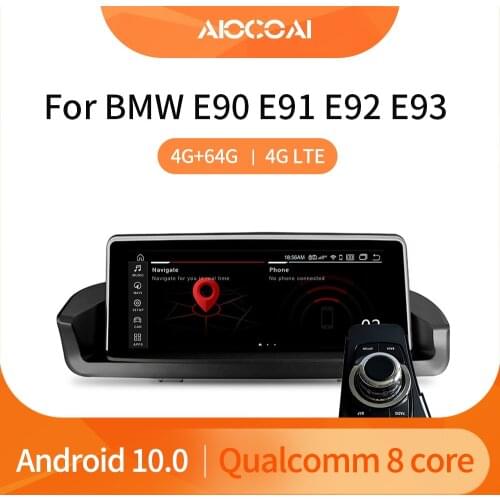 8.8" Octa-Core Android 10 4G LTE 4G+64G Car Multimedia for BMW Series 3 E90 E91 E92 E93 GPS Navigation Bluetooth IPS Screen