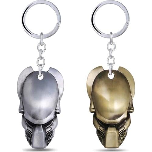 Alien v Predator Keychain Alloy Predator Mask key chain Metal Key Rings For Women Men Chaveiro Action Figure Cosplay Toys
