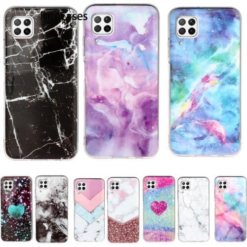 Grid Covers For Huawei Nova 6 SE Star Map Soft Silicone Cases Huawei armor P40 Lite Nova 7i Y7P 5G Pro P Smart 2020 Portable