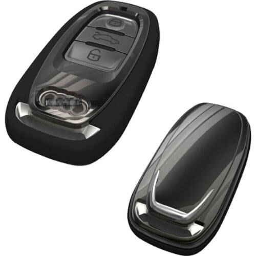 Kwaks Car Key Cover Smart Control ABS Case Holder Fashion Key Protector For Audi A4L A6L A5 A7 A8 Q5 S5 S6 S7 S8
