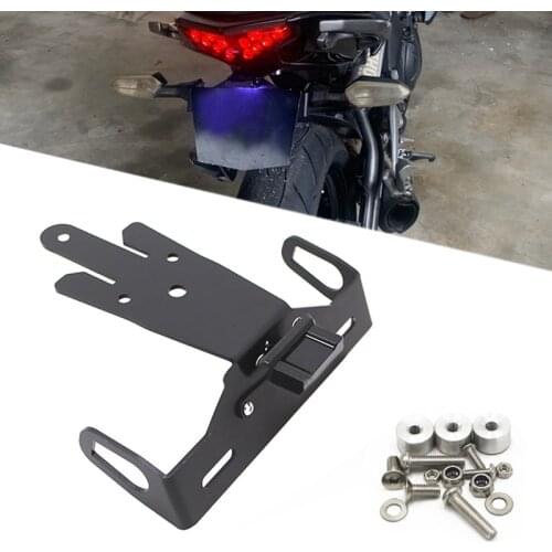 Motorcycle Black License Plate Holder License Bracket Tail Tidy Fender Eliminator for Kawasaki ER6N 2012