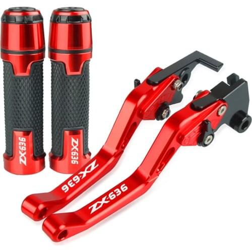 For KAWASAKI ZX636 2019-2020 Motorcycle aluminum Accessories Handle Grips Handlebar Short Brake Clutch Lever 2019 2020