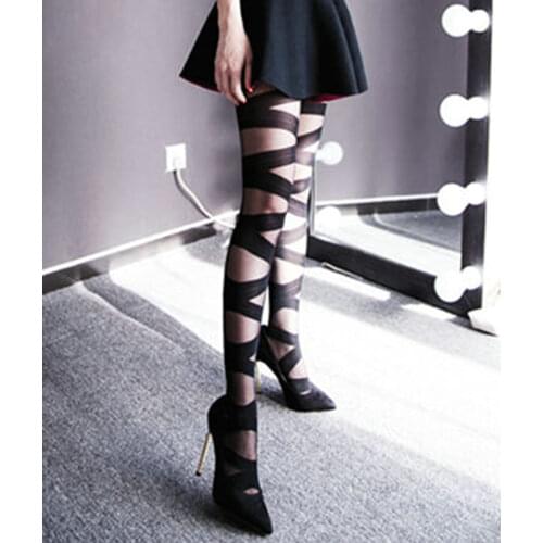 HO-KLOSS Women's Black Stockings