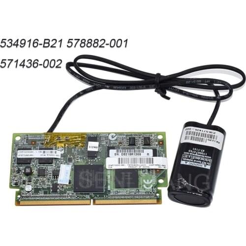 Well Tested 534916-B21 578882-001 571436-002 For HP P212 P410 Raid card 512M FBWC RAM cache with battery assembly Refurbished