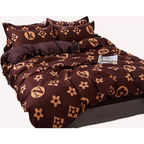 Bedding Set Bed Linen Duvet Cover and Pillowcase Home Flat Sheet Quilt Cover Comforter Case 240x220cm Bedclothes Couple Queen