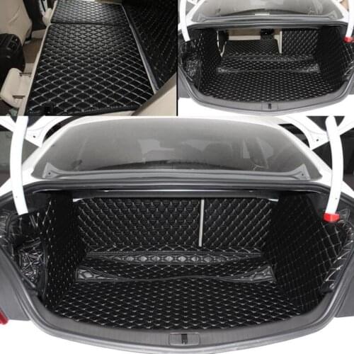 Fiber leather car trunk mat for buick regal 2011 2012 2013 2014 2015 2016 2017 opel insignia car accessories