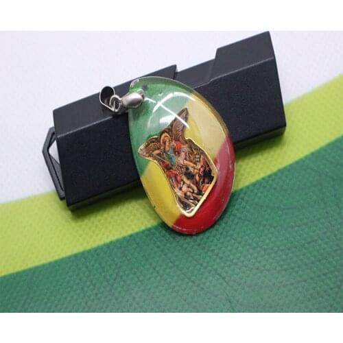 Michael Angel Medal Necklace Pendant Jewelry, Religious Michael Angel Icon Medal Jewelry Gift Gift