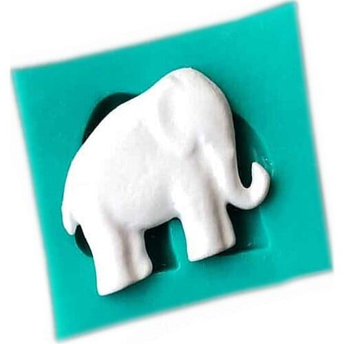 Small Elephant Fondant Cake Silicone Mould Chocolate Biscuits Molds Candy Cooking Baking Cake Wedding Decorating Tools Kitchen