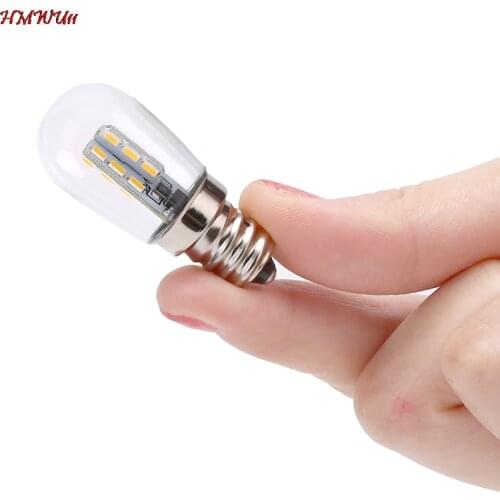 Mini LED Light Bulb E12 220V E12 LED High Bright Glass Shade Lamp Pure Warm White Lighting For Sewing Machine Refrigerator NEW