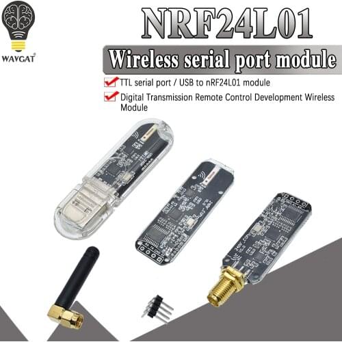 USB NRF24L01+ 2.4G wireless data transmission module 2.4GHz NRF24L01 upgrade version TTL NRF24L01 For Arduino
