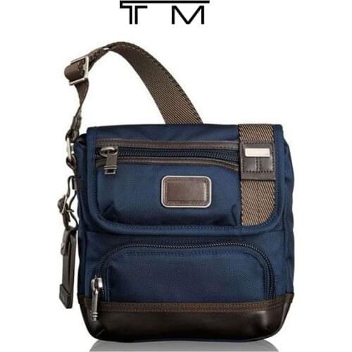 222306 Mens Ballistic Nylon Ultra Light Business Casual Single Shoulder Diagonal Bag Mini Bag