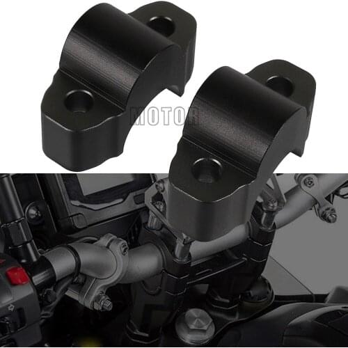 Motorcycle CNC Aluminum 20MM Height Handlebar Risers Height Increase Clamp Adapter For Yamaha Tenere 700 Tenere700 XT700Z XTZ700