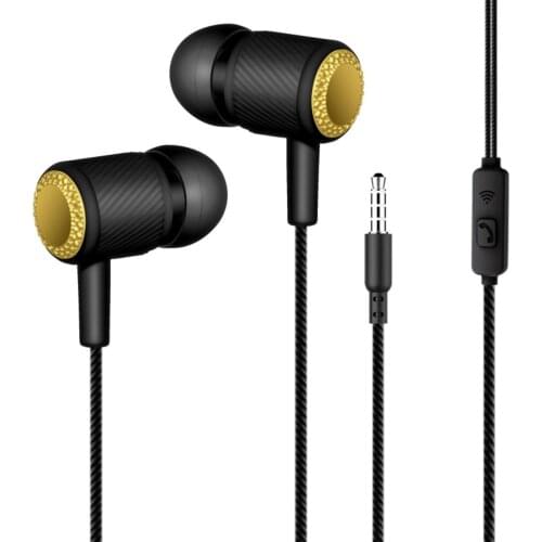 3.5mm Wired Heavy Bass Earbuds Dual Moving Coil Stereo Coaxial 4 Units Earphone