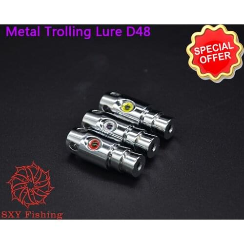 SXY Fishing D48 Metal copper head Bait 0.7OZ wire bait Deep sea bait Metal head Fake bait Metal Trolling Lure