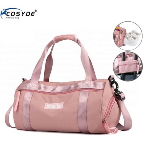 Outdoor Men Gym Bag Pink Waterproof Large Sports Bag For Women Fitness Wet Dry Travel Training Bag Shoes New Sac De Sport Femme