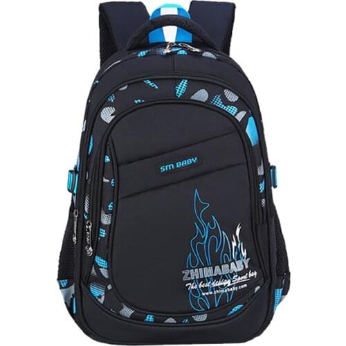 For Boys Large Capacity School Bags Waterproof Backpacks Books Teenage Grade 6 Student Packs Bag