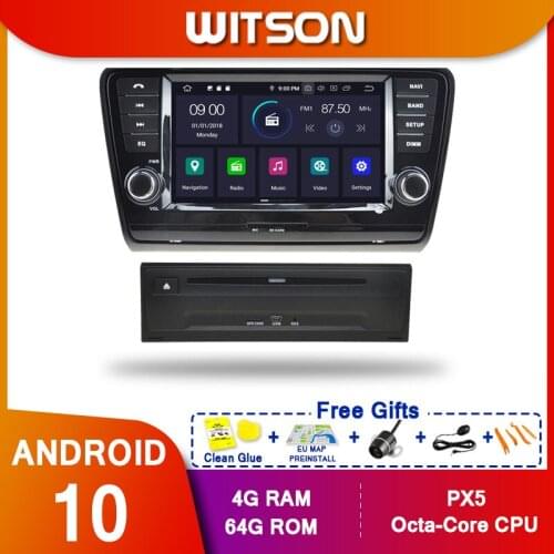WITSON! Android10 Octa core PX5 CAR DVD player For Volkswagen SKODA OCTAVIA 2013 IPS SCREEN 4GB RAM 64GB ROM CAR GPS NAVIGATION