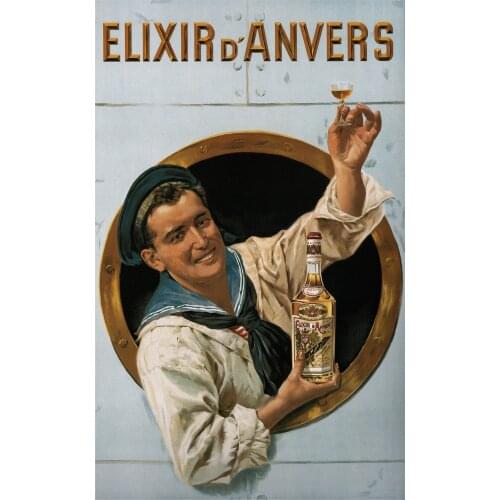 400X300MM Elixir-D’-Anvers-Gerard-Portielje-1906 jumbo fridge magnet SFM-0296
