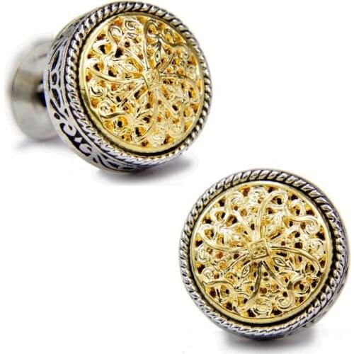 SPARTA Stanislaus White Gold Electroplated mens Cufflinks Free Shipping !!! metal buttons