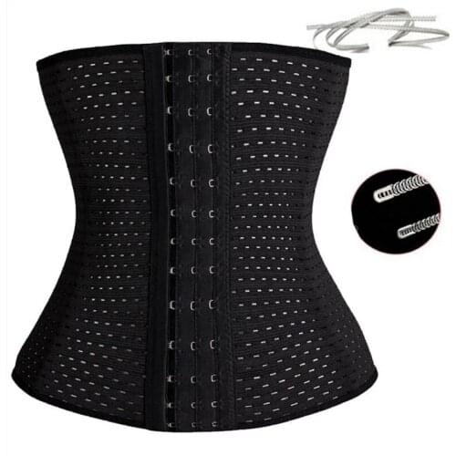 Women Fashion Waist Cinchers Ladies Corset Shaper Band Body Building Front Buckle Three Breasted Dropship Support