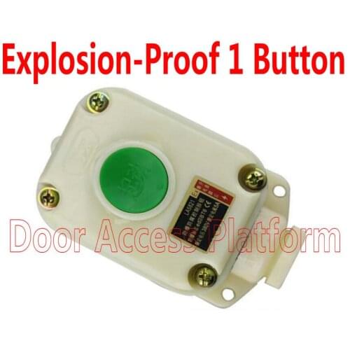 1 Buttons Explosion-Proof Exit Button Hand Touch Flame retardant Switch Working for Warehouse security sensor auto reset IP54