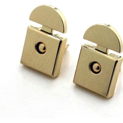 1pcs Metal Button Lock Fashion Cute Switch Lock Closure Parts for DIY Handbag Shoulder Bag Purse Hardware Accessories