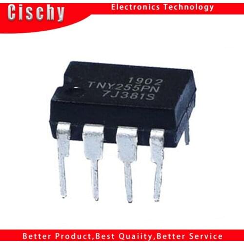 10pcs/lot TNY255P TNY255PN TNY255 DIP-8 Power Management IC Switching Power Supply Chip