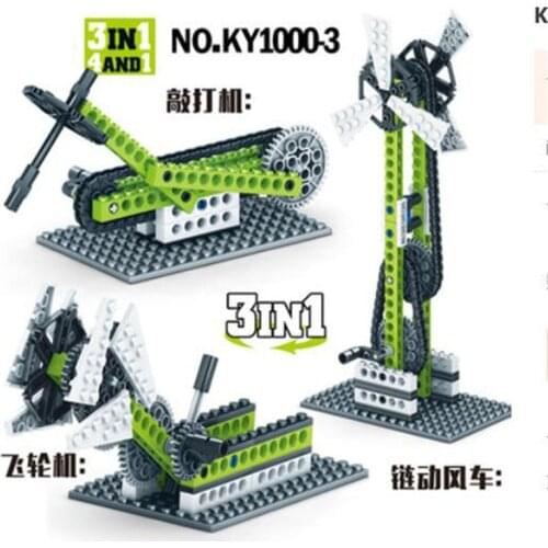 142pcs Kaizhi KY1000-03 A Variety of All-in-one Flywheel Technology Puzzle Assembling Building Blocks Toy Gifts