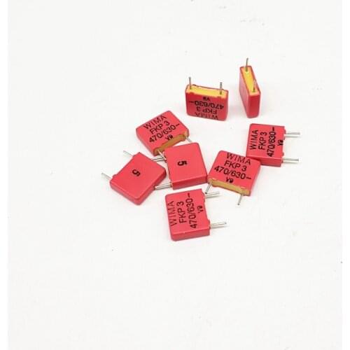 10pcs Original WIMA Red Wei Ma FKP3 630V470PF 0.47NF German audio capacitor High frequency bright