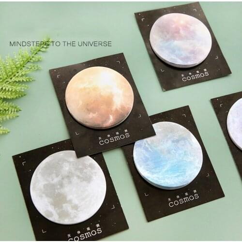 30 Sheets/pc Creative Planet Memo Pads Sticky Notes School Office Supplies Self-stick Notes N Times Notepads Stationery