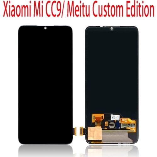 6.39Inch AMOLED For Xiaomi Mi CC9 CC 9 LCD Display Touch Screen Replacement For Mi CC9 Meitu Custom Edition Digitizer