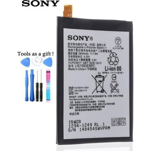 Sony 100% Original 2900mAh LIS1593ERPC Battery For SONY Xperia Z5 E6633 E6653 E6683 E6603 Phone High Quality Battery