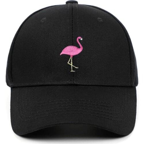 Flamingo baseball cap hip hop embroidery bird dad hat outdoor sports snapback hat streetwear hiphop men cap bone dropshipping