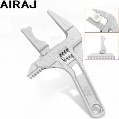 AIRA Household Universal Wrench Multi-Function Adjustable Bathroom Short Handle Large Opening Aluminum Manual Repair Tools