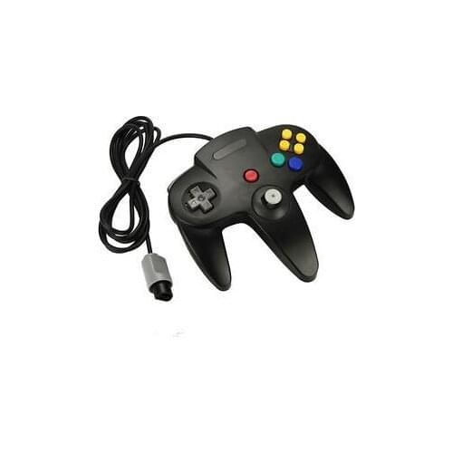 Black Wired Original Interface Joystick Video Game Controller For Nintendo N64 (200cm-Cable)
