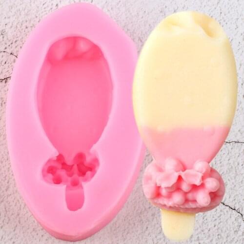 DIY Ice Cream Popsicle Silicone Molds Lollipop Candy Mold DIY Baby Party Fondant Cake Decorating Tools Chocolate Gumpaste Mould