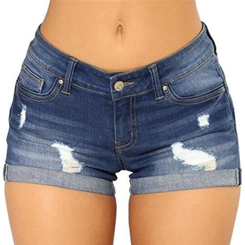 Maitrces Womens Short Jeans
