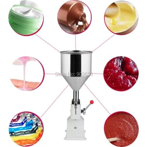 Stainless Steel Material Manual Cream Paste Liquid Filling Machine(5-50ml) food,chemical,medicals&beverage bottle packing tool