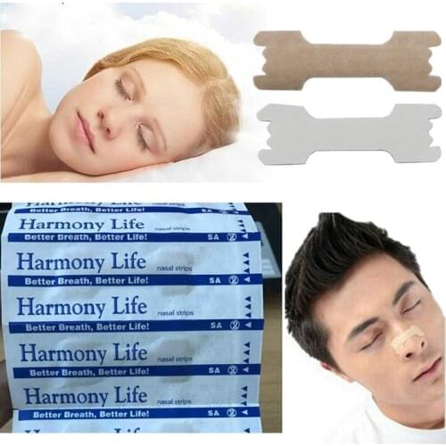 50pcs/lot Better Breathe Nasal Strips Good Sleeping Anti Snoring Nasal Patch Stop Snoring Strips Easier Health Care Product