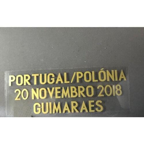 2018 Portugal Match Details Portugal Vs Poland Match Day Iron On Heat Transfer Soccer Patch Badge