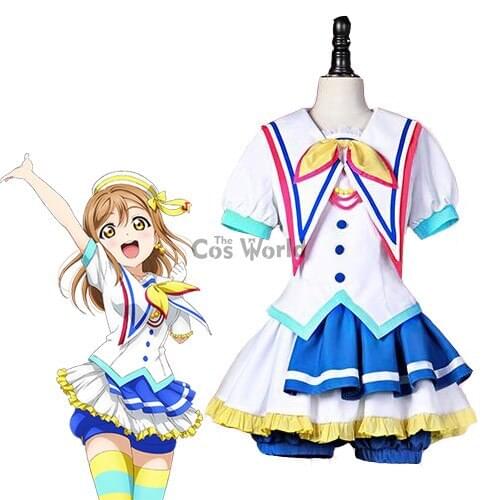 LoveLive!Sunshine!! Aqours Jumping Heart Kunikida Hanamaru Sailor Suit Uniform Dress Outfit Anime Cosplay Costumes