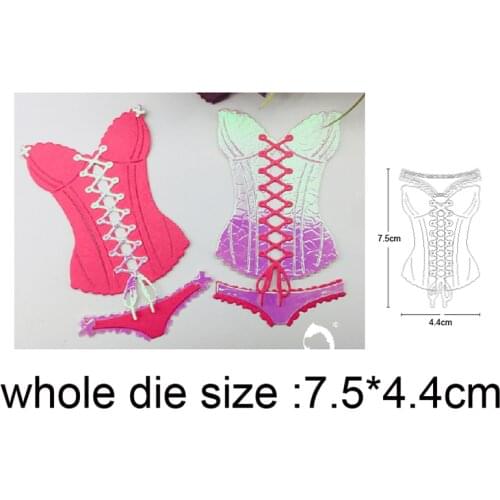 Craft dies Sexy lingerie Swimsuit Metal Cutting Dies For DIY Scrapbooking dies Album Card Decor Embossing Folder Stencils dies