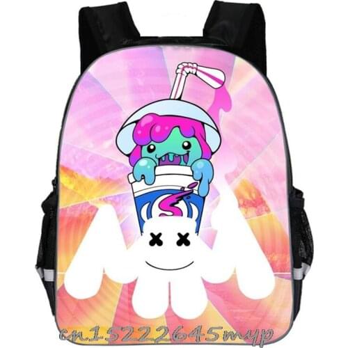 DJ Marshmello Backpack 13inch Kindergarten School Bags Beautiful 3D Pattern Practicality Quality School Rucksack Daily Backpack