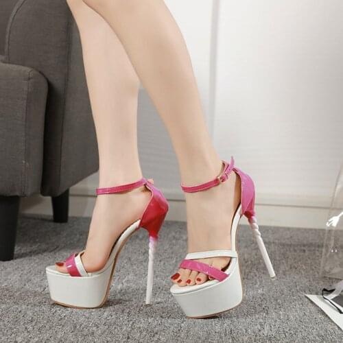 6 Inches Platform Sandals High Stripper Heels Nightclub Full Dress Pole Dance Shoes Women Party Sexy Fetish Models Show Elegant