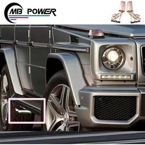 4 tips exhaust system for MB G class W463 G550 G500 G65 G63 1990~2018y Stainless steel material exhaust pipe
