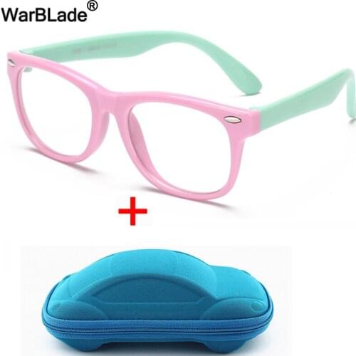 Warblade New Flexible Kids Glasses TR90 Silicone Children Eyeglasses Boys Girls Baby Optic Frame Computer Transparent Eyewears