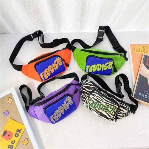 Kids Waist Bag Zipper Chest Bag Sport Travel Waist Belt Bags Fashion Phone Waist Pack for Kids