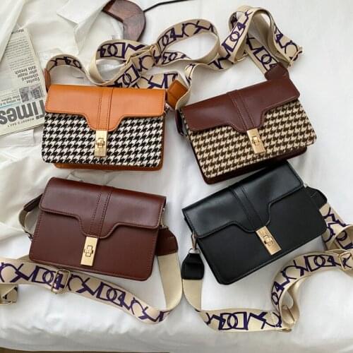 Womens Shoulder Bag Fashion Casual Small Square Bag Luxury 2021 Spring Trend Wild Crossbody Messenger Handbags Solid Color Tote